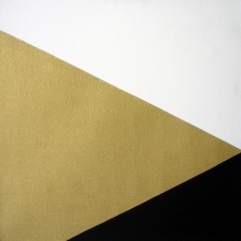 Diagonal-Schwarz-Gold-Weiß-Öl-Auf-Leinwand-40x40cm-1986-Nr-016